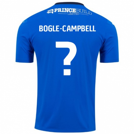 Kandiny Donna Maglia Ma'kel Bogle-Campbell #0 Blu Bianco Kit Gara Home 2024/25 Maglietta