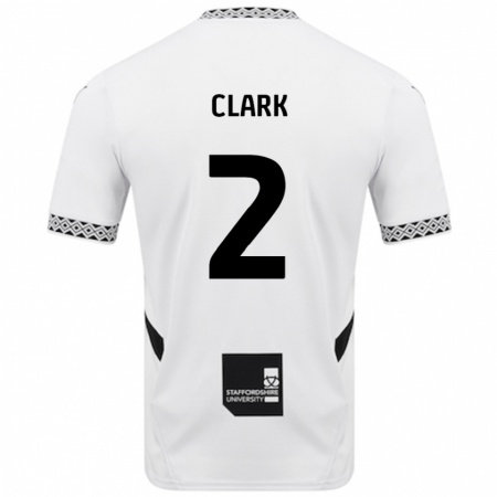 Kandiny Mujer Camiseta Mitch Clark #2 Blanco 1ª Equipación 2024/25 La Camisa