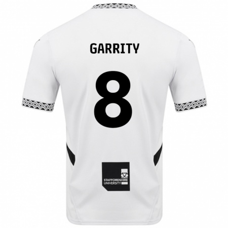 Kandiny Donna Maglia Ben Garrity #8 Bianco Kit Gara Home 2024/25 Maglietta