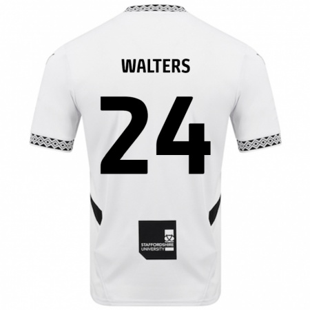 Kandiny Donna Maglia Rhys Walters #24 Bianco Kit Gara Home 2024/25 Maglietta