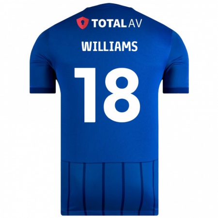 Kandiny Dames Scarlett Williams #18 Blauw Thuisshirt Thuistenue 2024/25 T-Shirt België