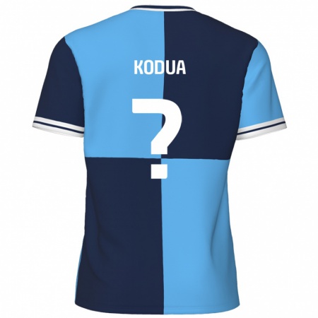 Kandiny Mujer Camiseta Gideon Kodua #0 Azul Cielo Azul Oscuro 1ª Equipación 2024/25 La Camisa