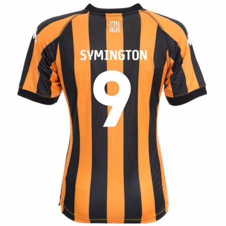 Kandiny Mujer Camiseta Jo Symington #9 Negro Ámbar 1ª Equipación 2024/25 La Camisa