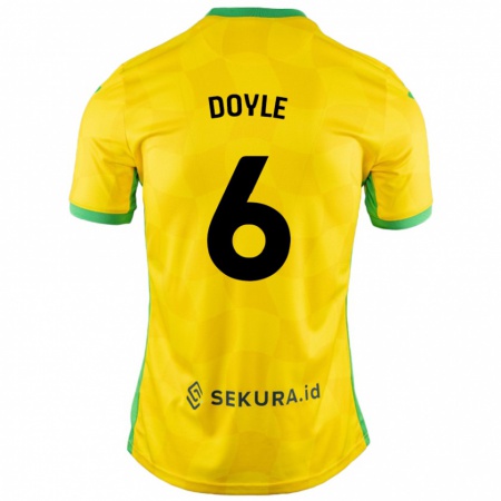 Kandiny Donna Maglia Callum Doyle #6 Giallo Verde Kit Gara Home 2024/25 Maglietta