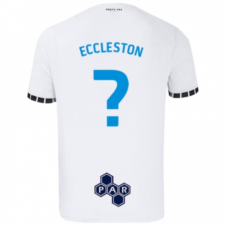 Kandiny Kvinnor Ethan Eccleston #0 Vit Hemmatröja Matchtröjor 2024/25 Tröjor T-Tröja