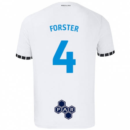 Kandiny Mujer Camiseta Hannah Forster #4 Blanco 1ª Equipación 2024/25 La Camisa México