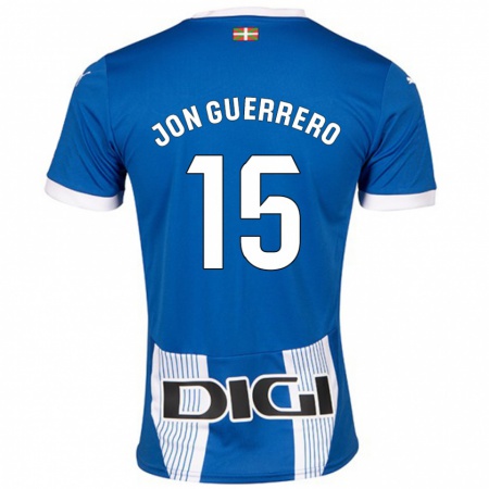 Kandiny Kvinnor Julen Jon Guerrero #15 Blå Hemmatröja Matchtröjor 2024/25 Tröjor T-Tröja