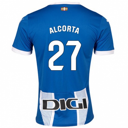 KandinyレディースAlaitz Alcorta#27青ホームシャツ2024/25ジャージーユニフォーム