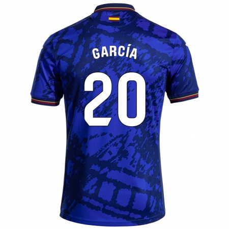 Kandiny Dames Álex García #20 Donkerder Blauw Thuisshirt Thuistenue 2024/25 T-Shirt België