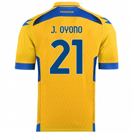 Kandiny Donna Maglia Jérémy Oyono #21 Giallo Kit Gara Home 2024/25 Maglietta