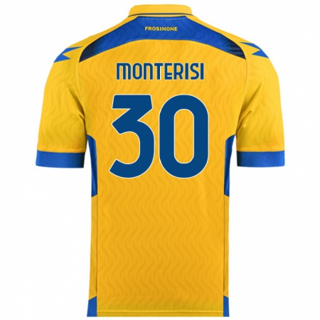 Kandiny Kvinnor Ilario Monterisi #30 Gul Hemmatröja Matchtröjor 2024/25 Tröjor T-Tröja