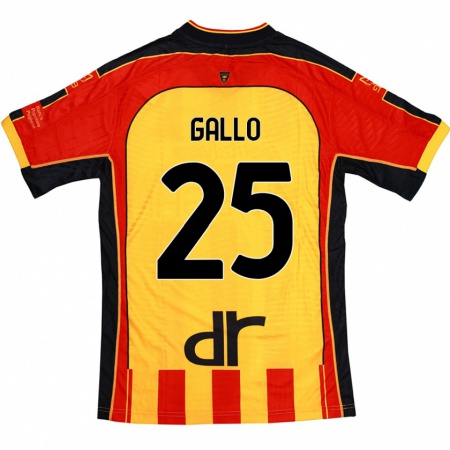 Kandiny Damen Antonino Gallo #25 Gelb Rot Heimtrikot Trikot 2024/25 T-Shirt Österreich