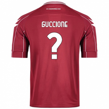 Kandiny Damen Niccolò Guccione #0 Burgundrot Heimtrikot Trikot 2024/25 T-Shirt Österreich