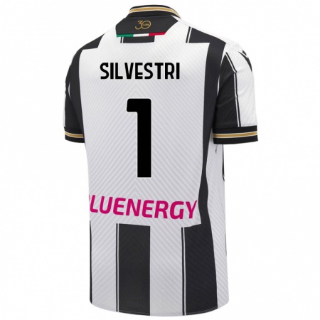 Kandiny Kvinnor Marco Silvestri #1 Vit Svart Hemmatröja Matchtröjor 2024/25 Tröjor T-Tröja