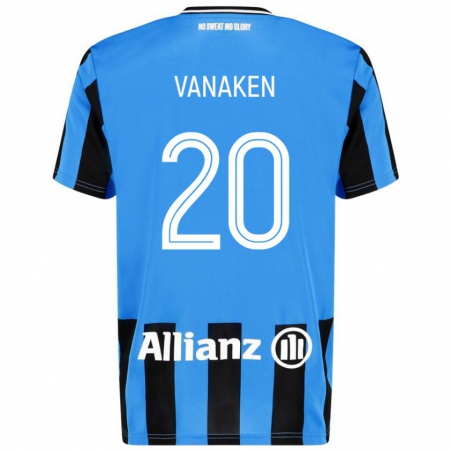 Kandiny Donna Maglia Hans Vanaken #20 Azzurro Nero Kit Gara Home 2024/25 Maglietta