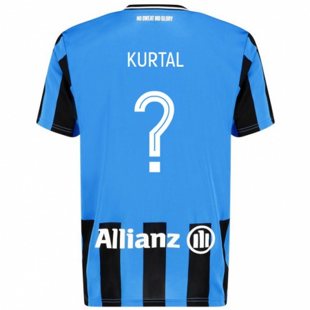 Kandiny Donna Maglia Utku Kurtal #0 Azzurro Nero Kit Gara Home 2024/25 Maglietta