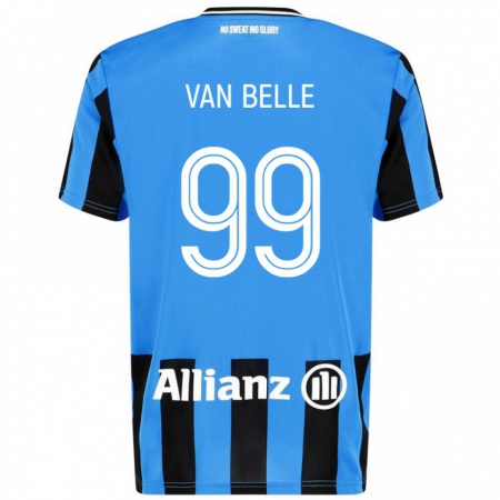 Kandiny Donna Maglia Lyndsey Van Belle #99 Azzurro Nero Kit Gara Home 2024/25 Maglietta