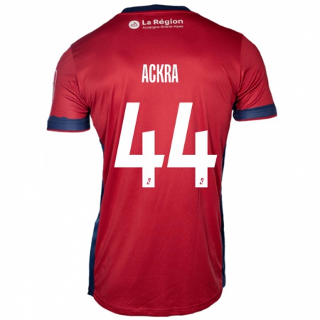 Kandiny Dames Allan Ackra #44 Licht Bordeauxrood Thuisshirt Thuistenue 2024/25 T-Shirt België