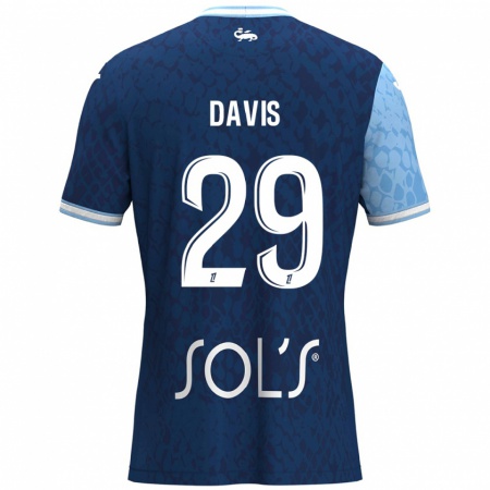 Kandiny Donna Maglia Deja Davis #29 Azzurro Blu Scuro Kit Gara Home 2024/25 Maglietta