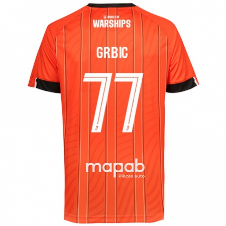 Kandiny Donna Maglia Adrian Grbic #77 Arancione Kit Gara Home 2024/25 Maglietta