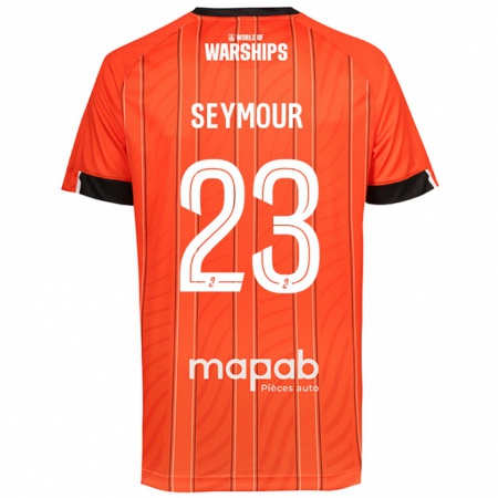 Kandiny Kvinnor Brice Seymour #23 Orange Hemmatröja Matchtröjor 2024/25 Tröjor T-Tröja