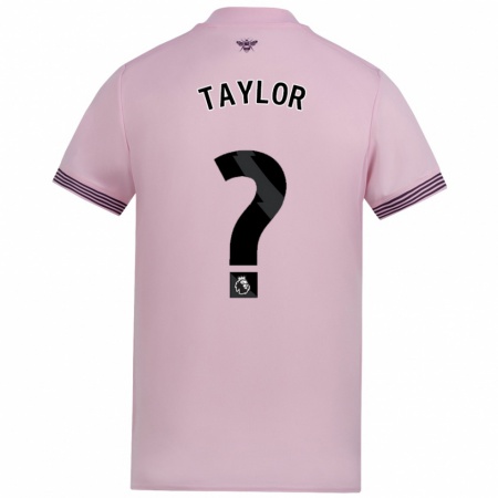 Kandiny Mujer Camiseta Freddie Taylor #0 Rosa 2ª Equipación 2024/25 La Camisa