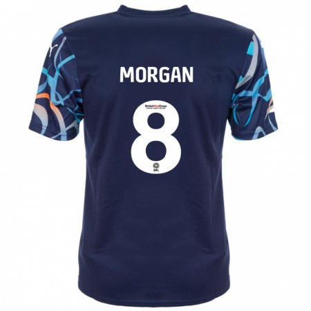 Kandiny Damen Albie Morgan #8 Marineblau Auswärtstrikot Trikot 2024/25 T-Shirt Österreich