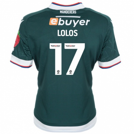 Kandiny Mujer Camiseta Klaidi Lolos #17 Verde Oscuro 2ª Equipación 2024/25 La Camisa