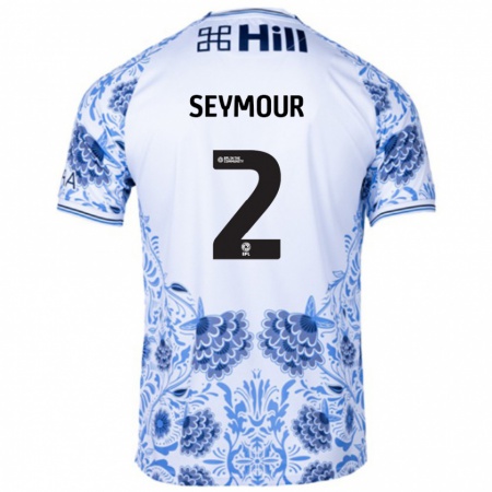 KandinyレディースMayzee Seymour#2ホワイト ブルーアウェイシャツ2024/25ジャージーユニフォーム