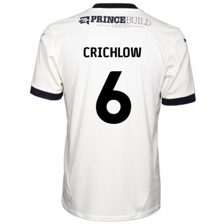 KandinyレディースRomoney Crichlow#6オフホワイト ブラックアウェイシャツ2024/25ジャージーユニフォーム