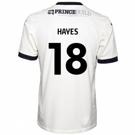 Kandiny Damen Cian Hayes #18 Cremeweiß Schwarz Auswärtstrikot Trikot 2024/25 T-Shirt Österreich