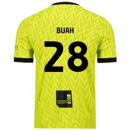 Kandiny Donna Maglia Andrew Buah #28 Verde Fluorescente Kit Gara Away 2024/25 Maglietta