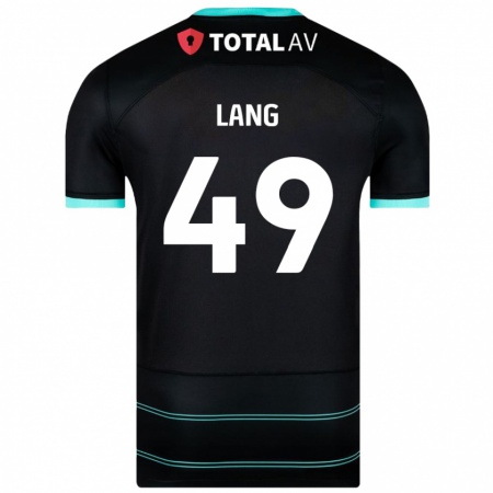 Kandiny Damen Callum Lang #49 Schwarz Auswärtstrikot Trikot 2024/25 T-Shirt Österreich