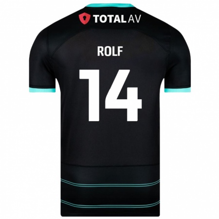 Kandiny Damen Annie Rolf #14 Schwarz Auswärtstrikot Trikot 2024/25 T-Shirt Österreich