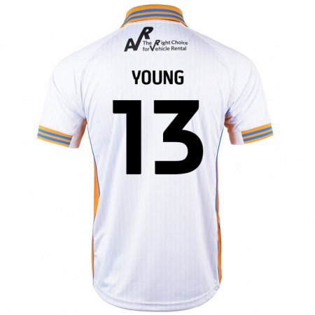 Kandiny Donna Maglia Joe Young #13 Bianco Kit Gara Away 2024/25 Maglietta