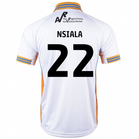 Kandiny Mujer Camiseta Toto Nsiala #22 Blanco 2ª Equipación 2024/25 La Camisa