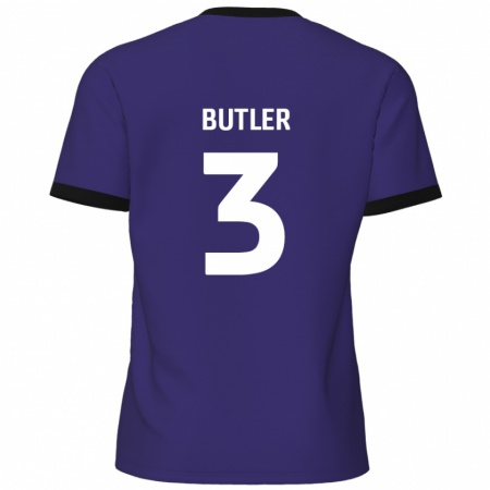 Kandiny Damen Dan Butler #3 Lila Auswärtstrikot Trikot 2024/25 T-Shirt Österreich