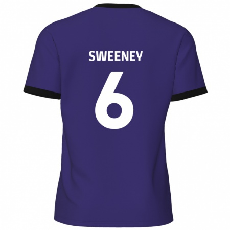 Kandiny Damen Dan Sweeney #6 Lila Auswärtstrikot Trikot 2024/25 T-Shirt Österreich