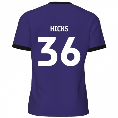 Kandiny Damen David Hicks #36 Lila Auswärtstrikot Trikot 2024/25 T-Shirt Österreich