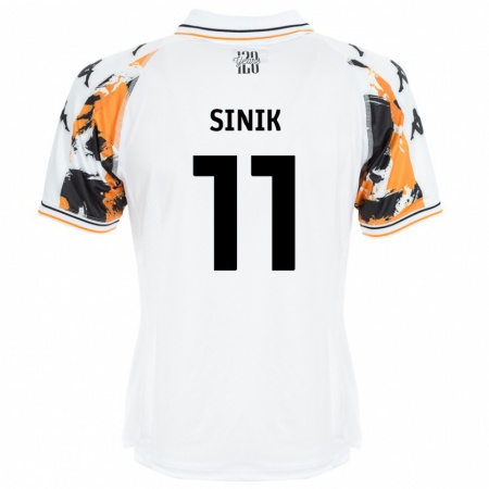 Kandiny Donna Maglia Doğukan Sinik #11 Bianco Kit Gara Away 2024/25 Maglietta