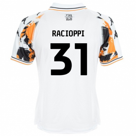 Kandiny Mujer Camiseta Anthony Racioppi #31 Blanco 2ª Equipación 2024/25 La Camisa