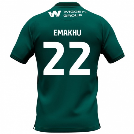 Kandiny Mujer Camiseta Aidomo Emakhu #22 Verde 2ª Equipación 2024/25 La Camisa