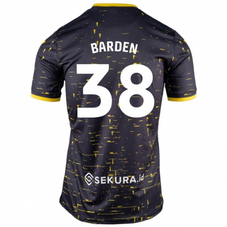 Kandiny Damen Daniel Barden #38 Schwarz Gelb Auswärtstrikot Trikot 2024/25 T-Shirt Österreich