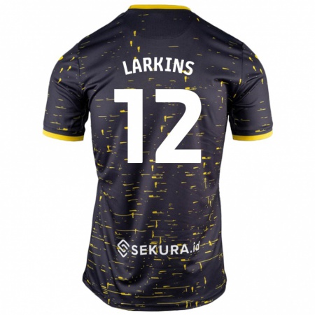 Kandiny Damen Anna Larkins #12 Schwarz Gelb Auswärtstrikot Trikot 2024/25 T-Shirt Österreich