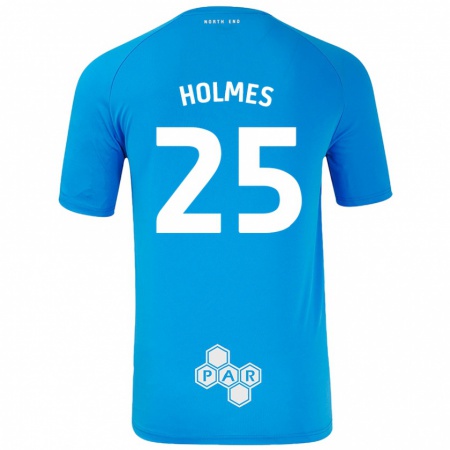 Kandiny Kvinnor Duane Holmes #25 Himmelsblå Bortatröja Matchtröjor 2024/25 Tröjor T-Tröja