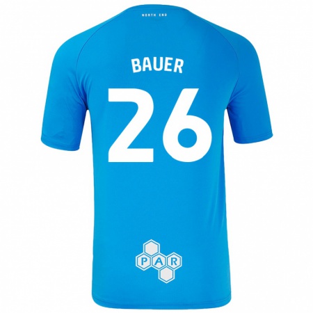 Kandiny Damen Patrick Bauer #26 Himmelblau Auswärtstrikot Trikot 2024/25 T-Shirt Österreich