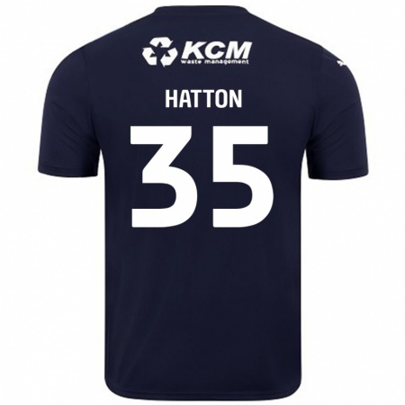 Kandiny Donna Maglia Ben Hatton #35 Blu Navy Kit Gara Away 2024/25 Maglietta