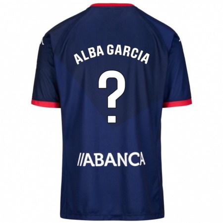 Kandiny Donna Maglia Lucía Alba García #13 Blu Navy Kit Gara Away 2024/25 Maglietta