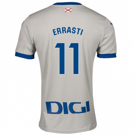 Kandiny Donna Maglia Elene Errasti #11 Grigio Chiaro Kit Gara Away 2024/25 Maglietta