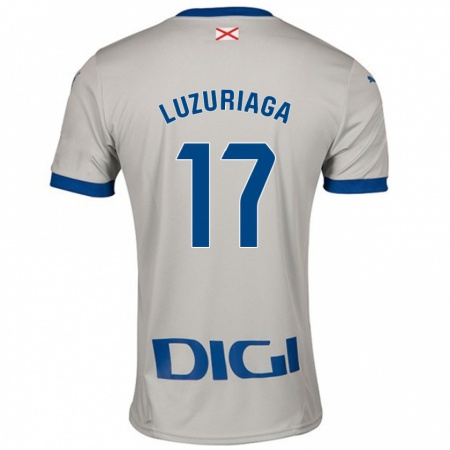 Kandiny Mujer Camiseta Judith Luzuriaga #17 Gris Claro 2ª Equipación 2024/25 La Camisa